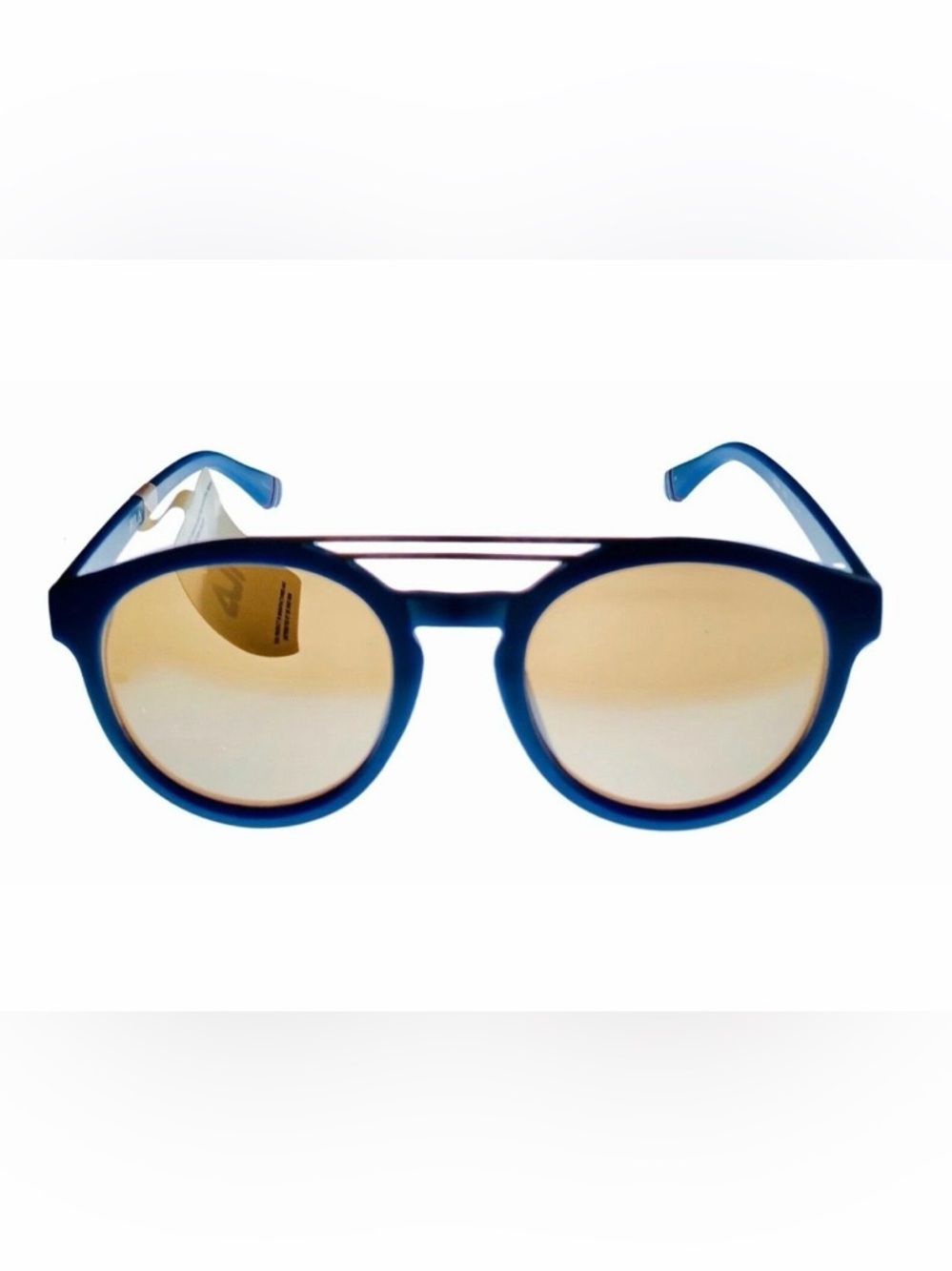 Fila Unisex Blue Double Top Bar Soft Round Sunglass SF9334 C03X 53-22-145